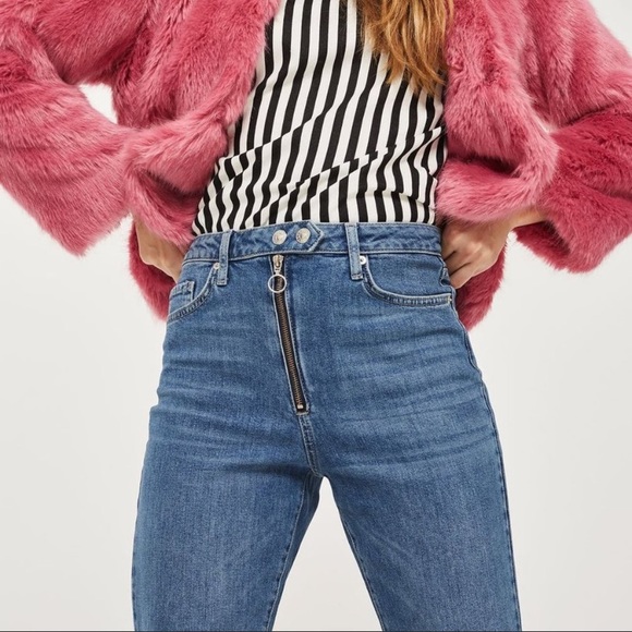 Topshop Moto Dree Trumpet Hem Cropped Jeans - Picture 3 of 13